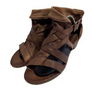 Miz Mooz Cassidy Gladiator Sandals Copper Bronze Metallic Womens Size 9